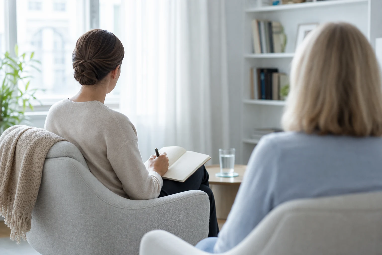 Беседа психиатра с пациентом в домашней обстановке